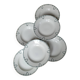 Set 6 soup plates and 6 flat plates n°418 ceranord