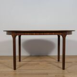 Mid-Century Oval Extendable Teak Dining Table from McIntosh, 1960s