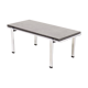 Mid century grey limestone and chrome coffee table 1960