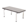 Mid century grey limestone and chrome coffee table 1960