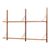 Danish mid century teak shelving unit in the style of Cadovius, set of 4 sh