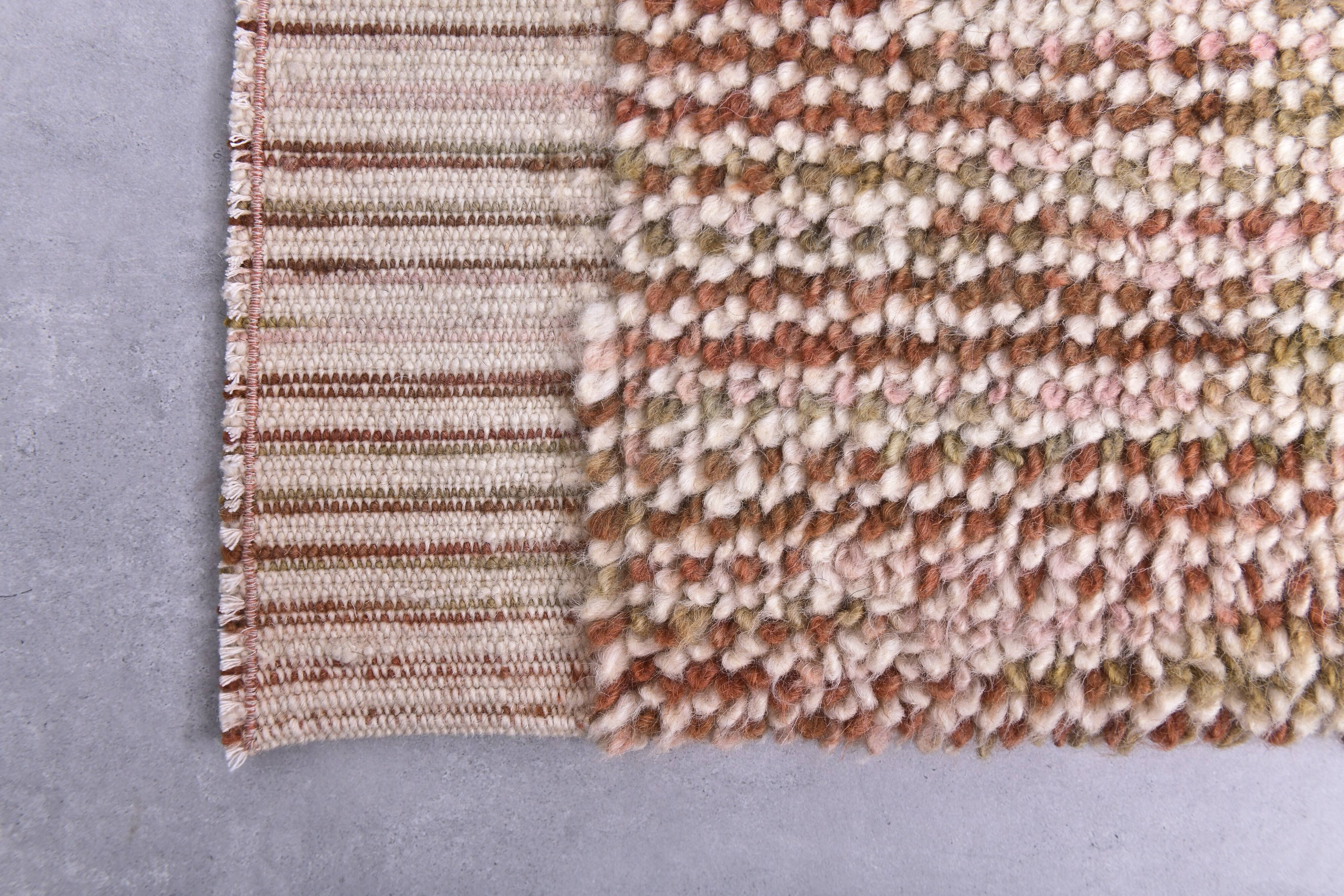 8x10 Terracotta Wool Turkish Vintage Rug, 269x300Cm