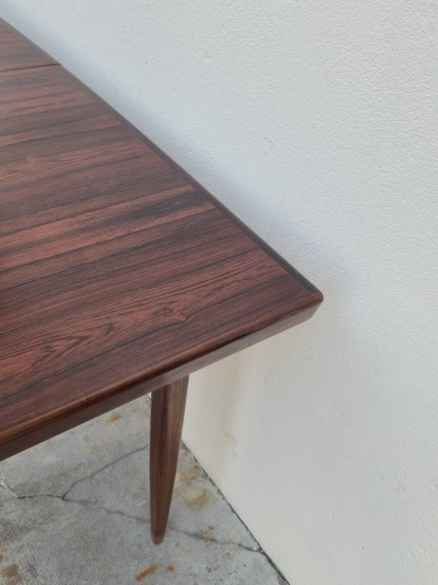 Scandinavian extendable table in Rio rosewood, 1960s