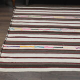 Vintage kilim rug for living room 189x259