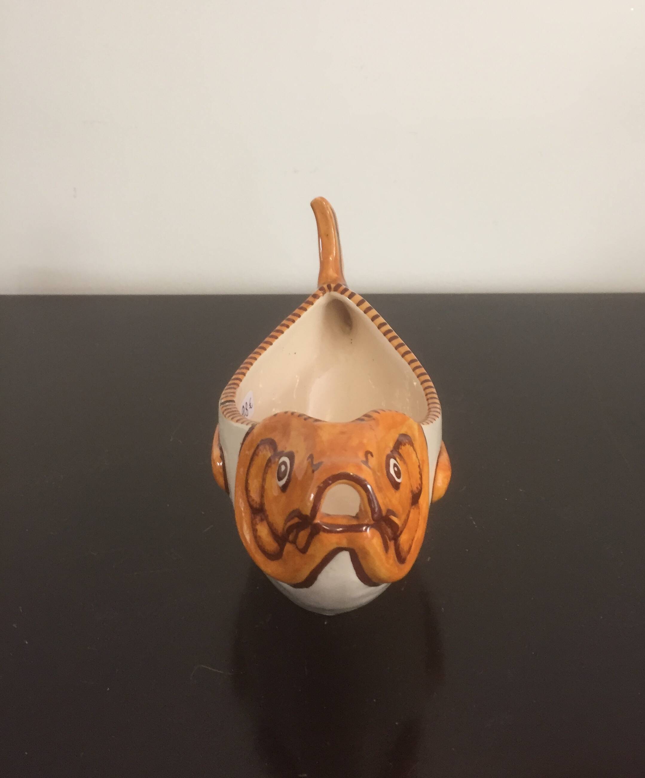 Saucière poisson faïence - Yvon  ROY - art déco /vintage