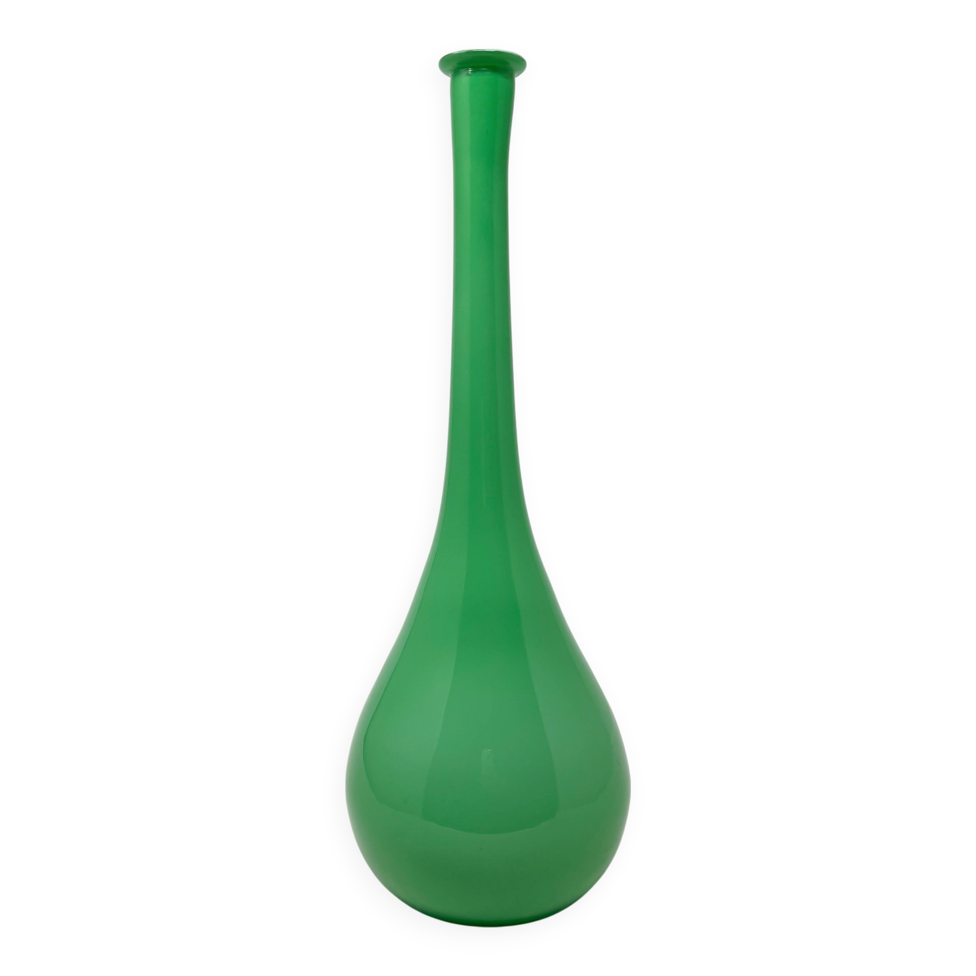 Empoli opaline vase in water green