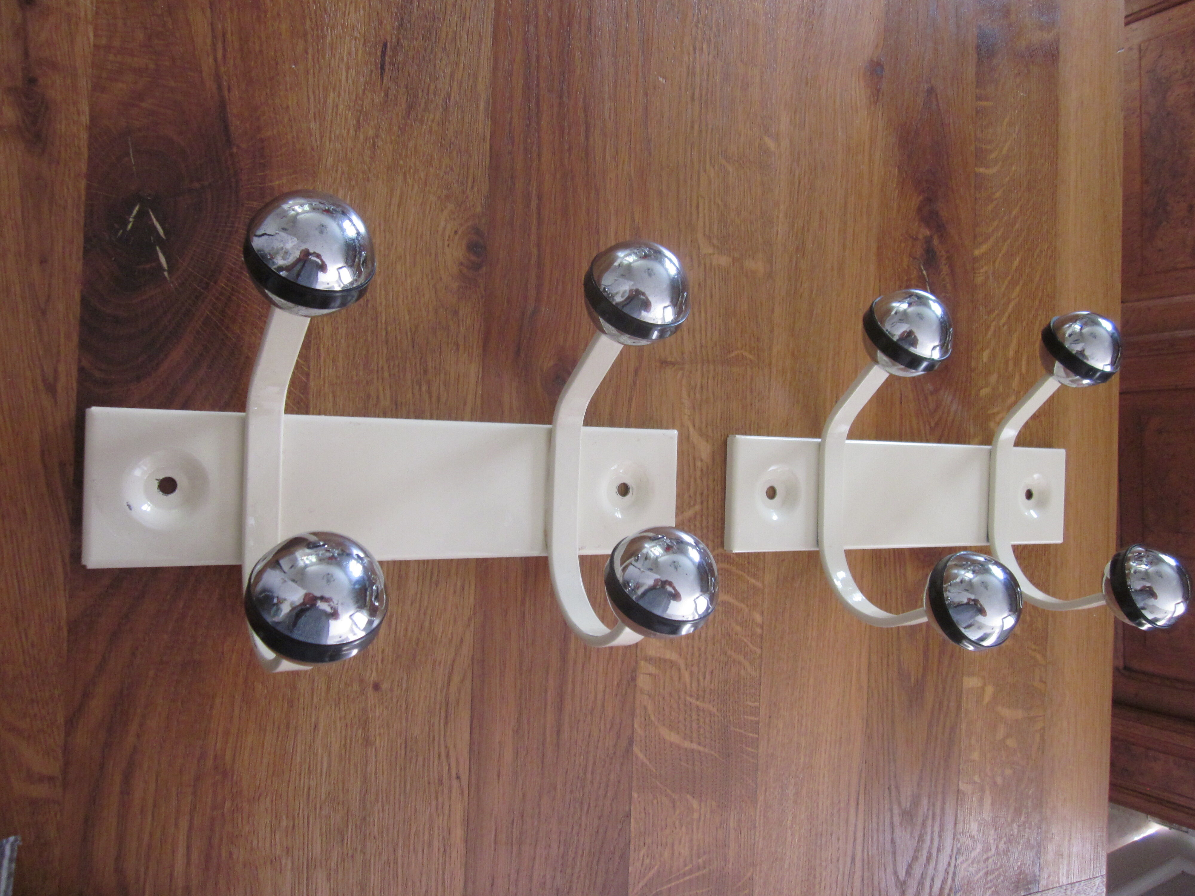 Pair of vintage coat racks
