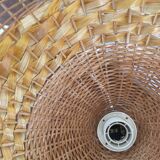 Hnaging braided wicker