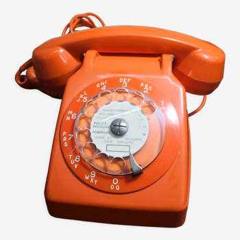 Téléphone orange vintage S63