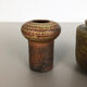 Set of 2 ceramic studio pottery vase by Piet Knepper for Mobach Netherlands 1970