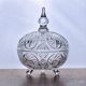Large antique Bohemian crystal candy dish