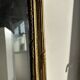 Large gilded mirror 19th century rounded corners mercury glass Louis XVI style
