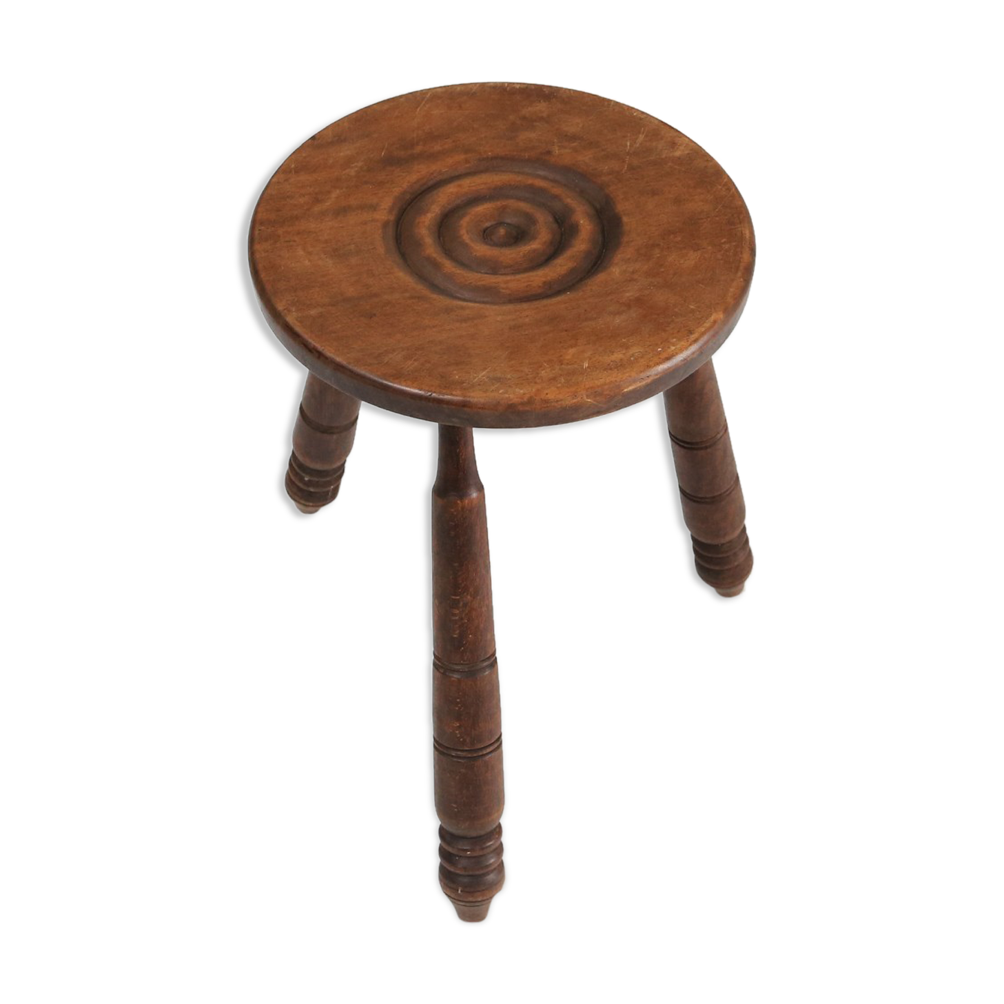 Tabouret brutaliste vers 1960