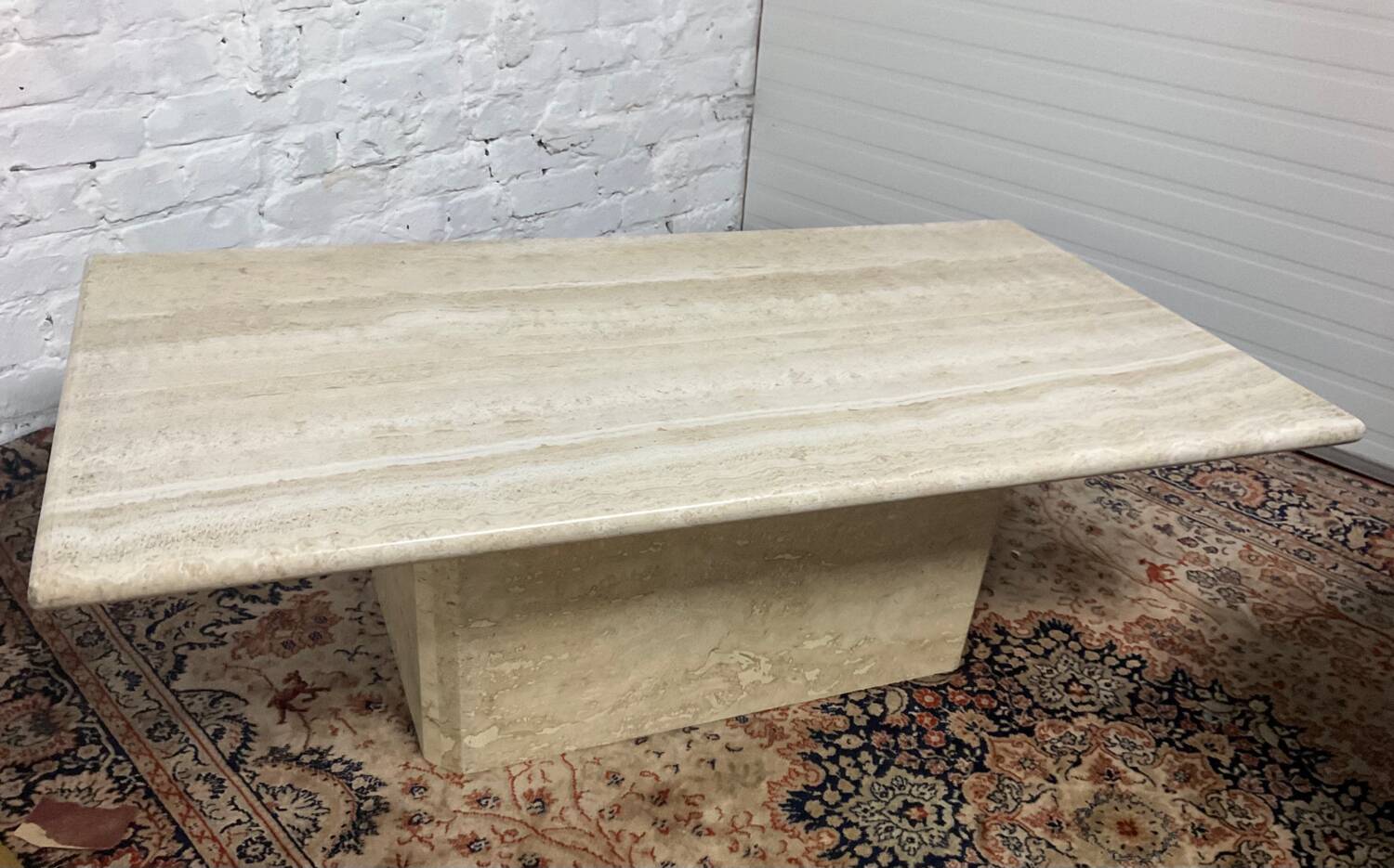 Travertine coffee table from the 70s