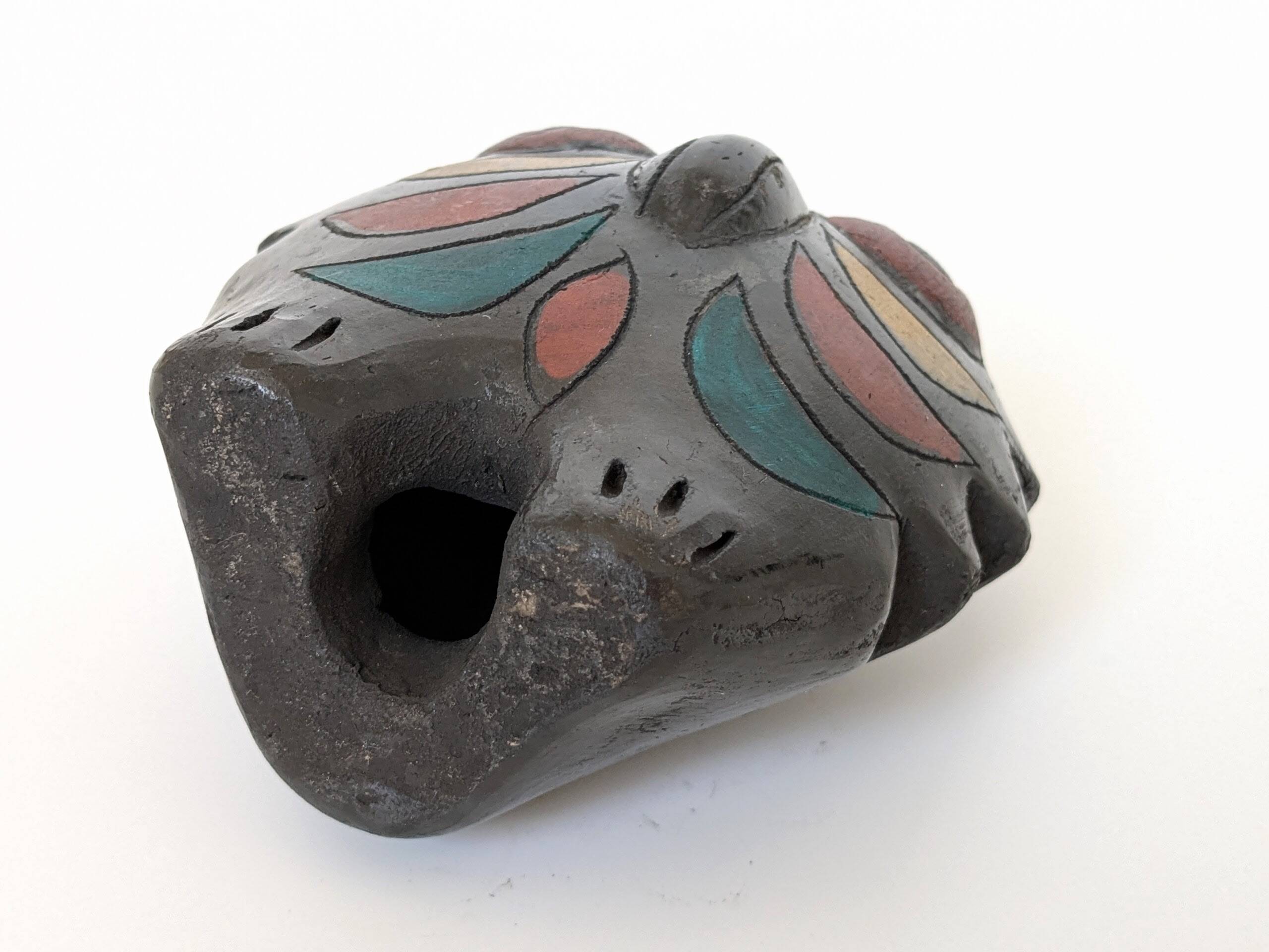 Mexican Pottery Owl from the 70s | Barro Negro Oaxaca | Midcentury