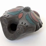 Mexican Pottery Owl from the 70s | Barro Negro Oaxaca | Midcentury
