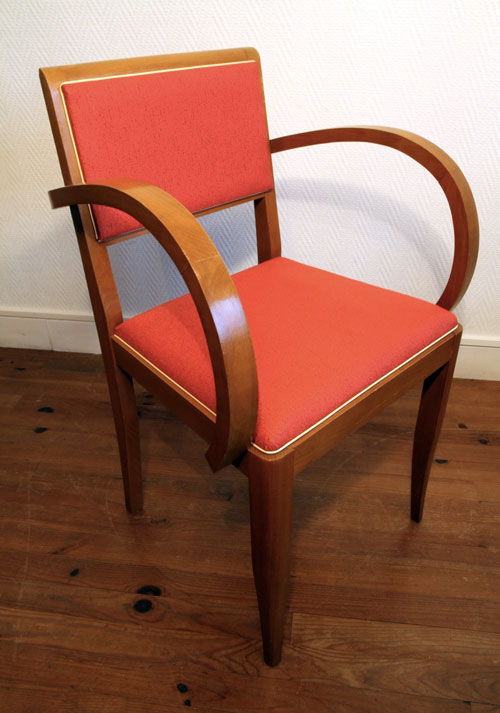 Suite of four vintage rockabilly bridge armchairs