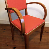 Suite of four vintage rockabilly bridge armchairs