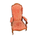 Voltaire armchair with walnut ears