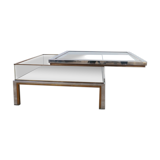 French mid-century vitrine coffee table