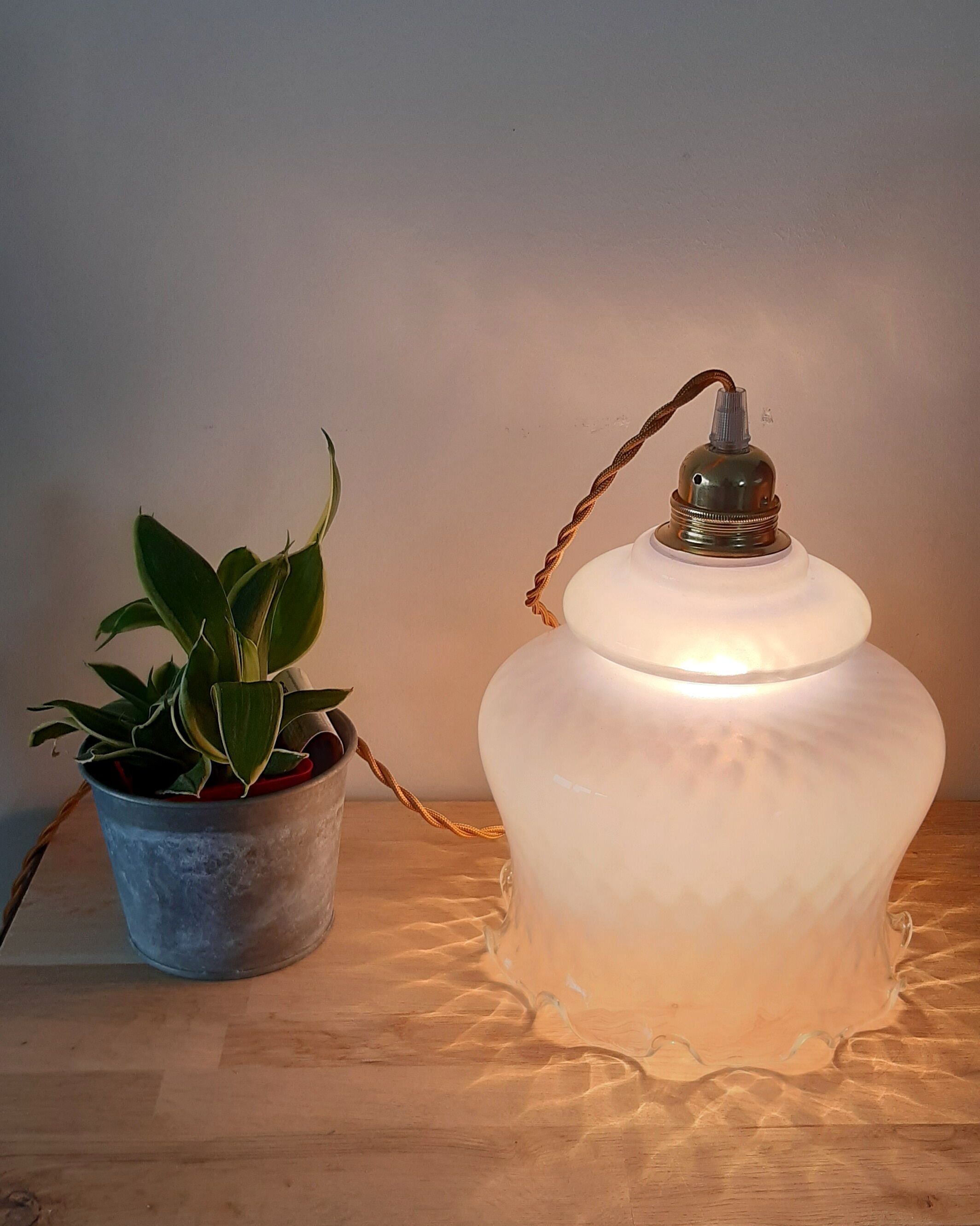 Blue vintage suspension