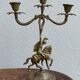 Pair of cavalier candlesticks