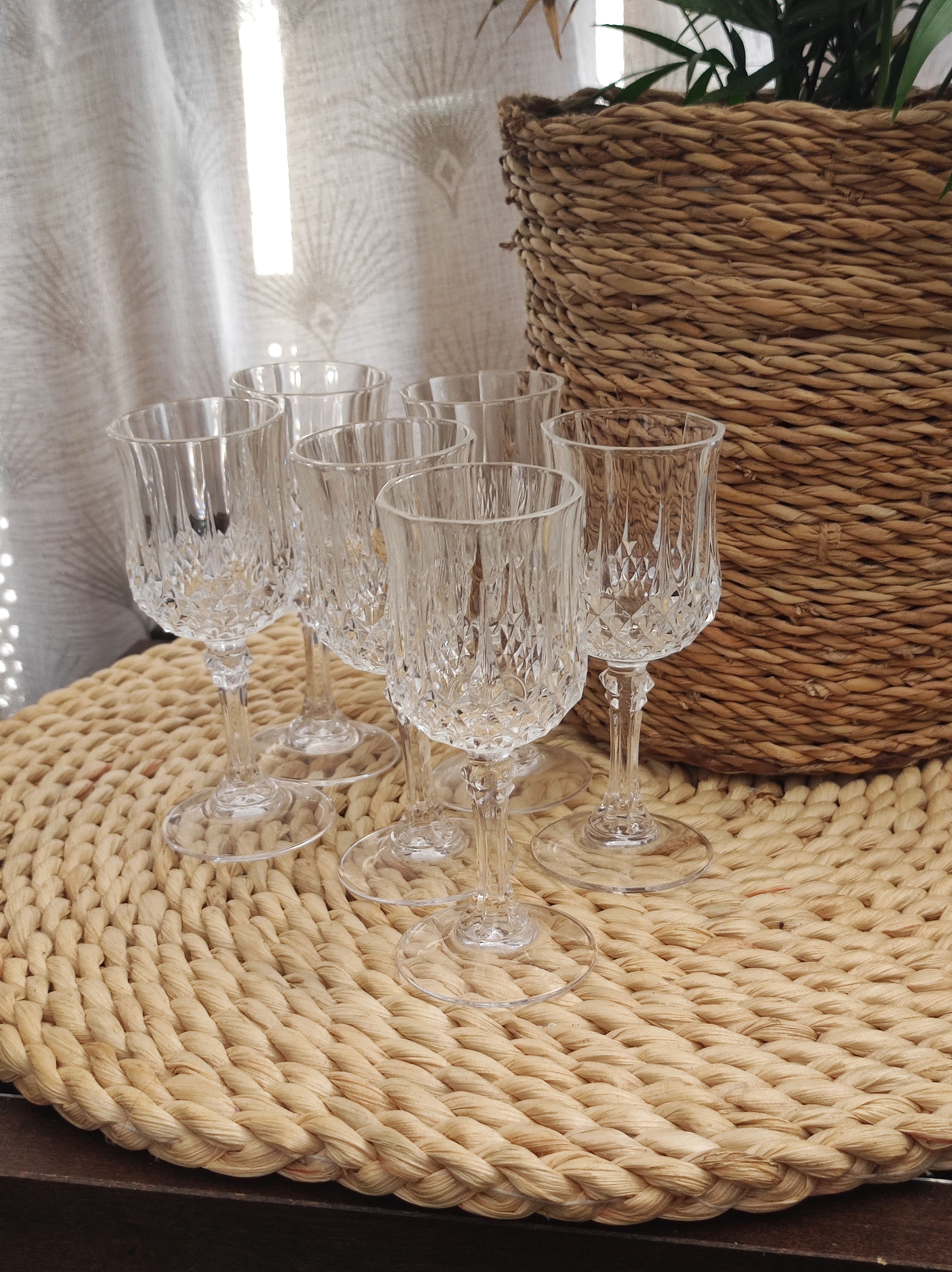 Crystal digestif glasses