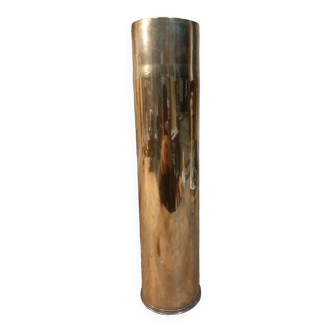 Brutalist copper vase