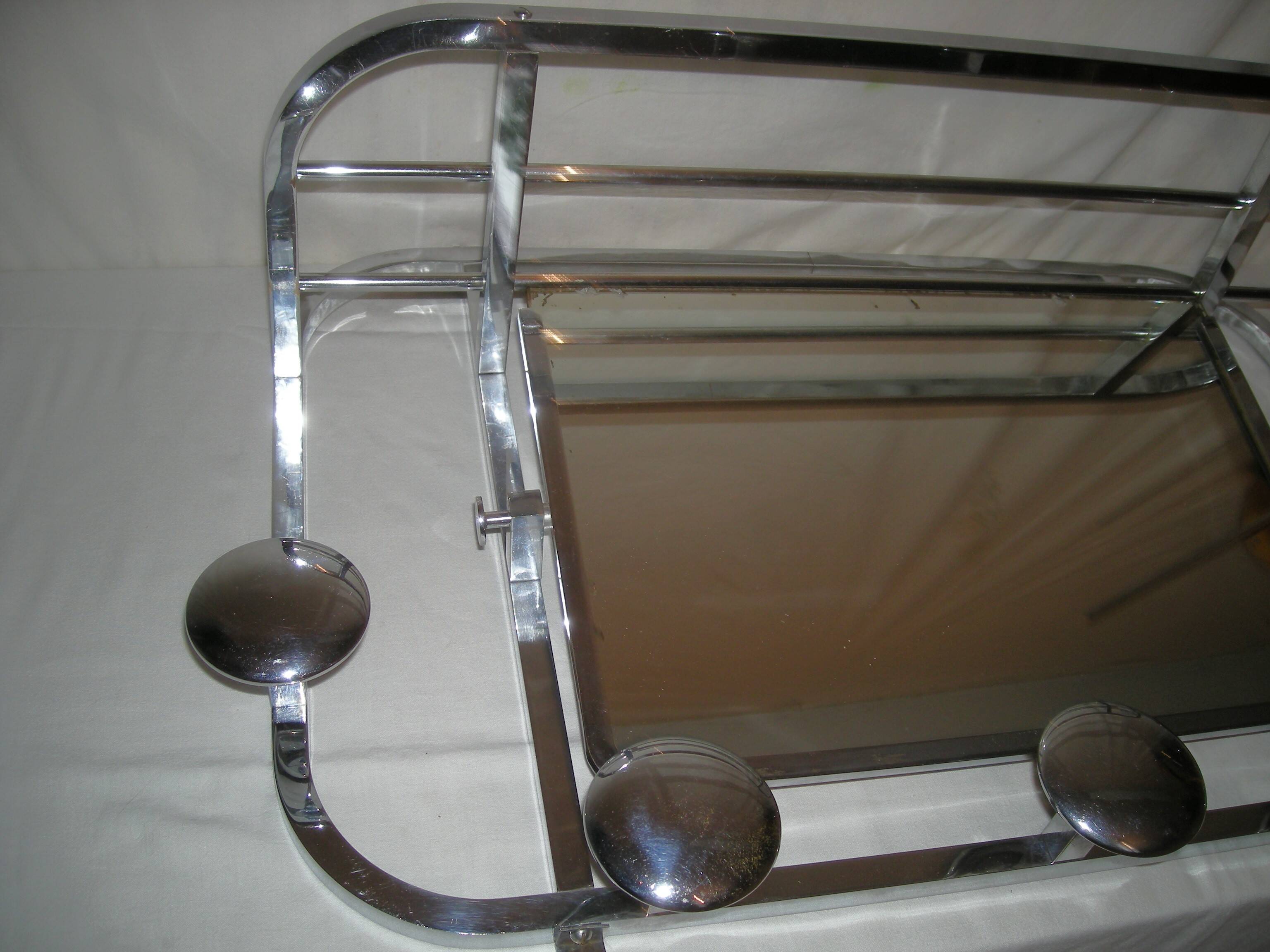 Art Deco wall-mounted coat rack from the 1930s