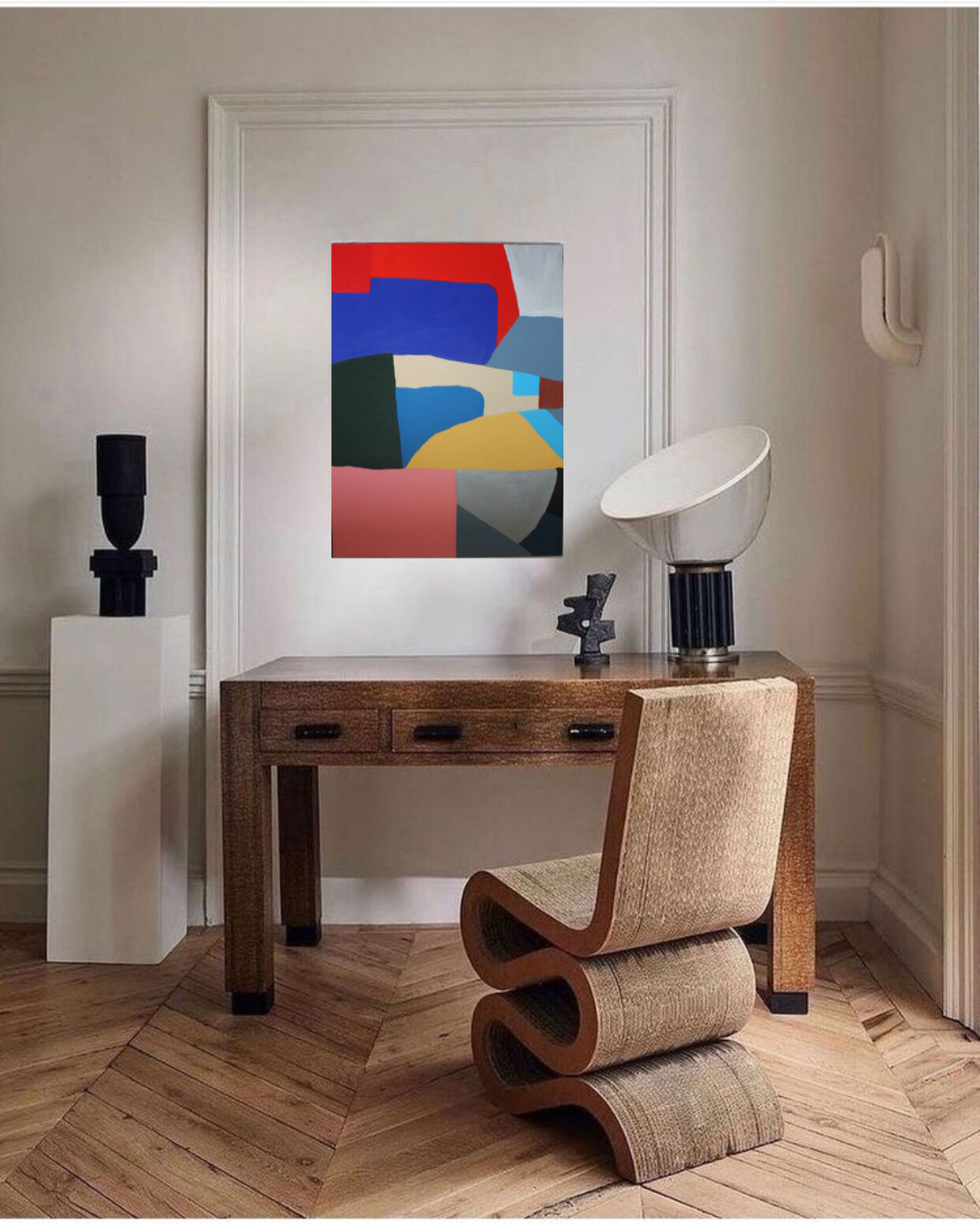 Abstract painting disruption