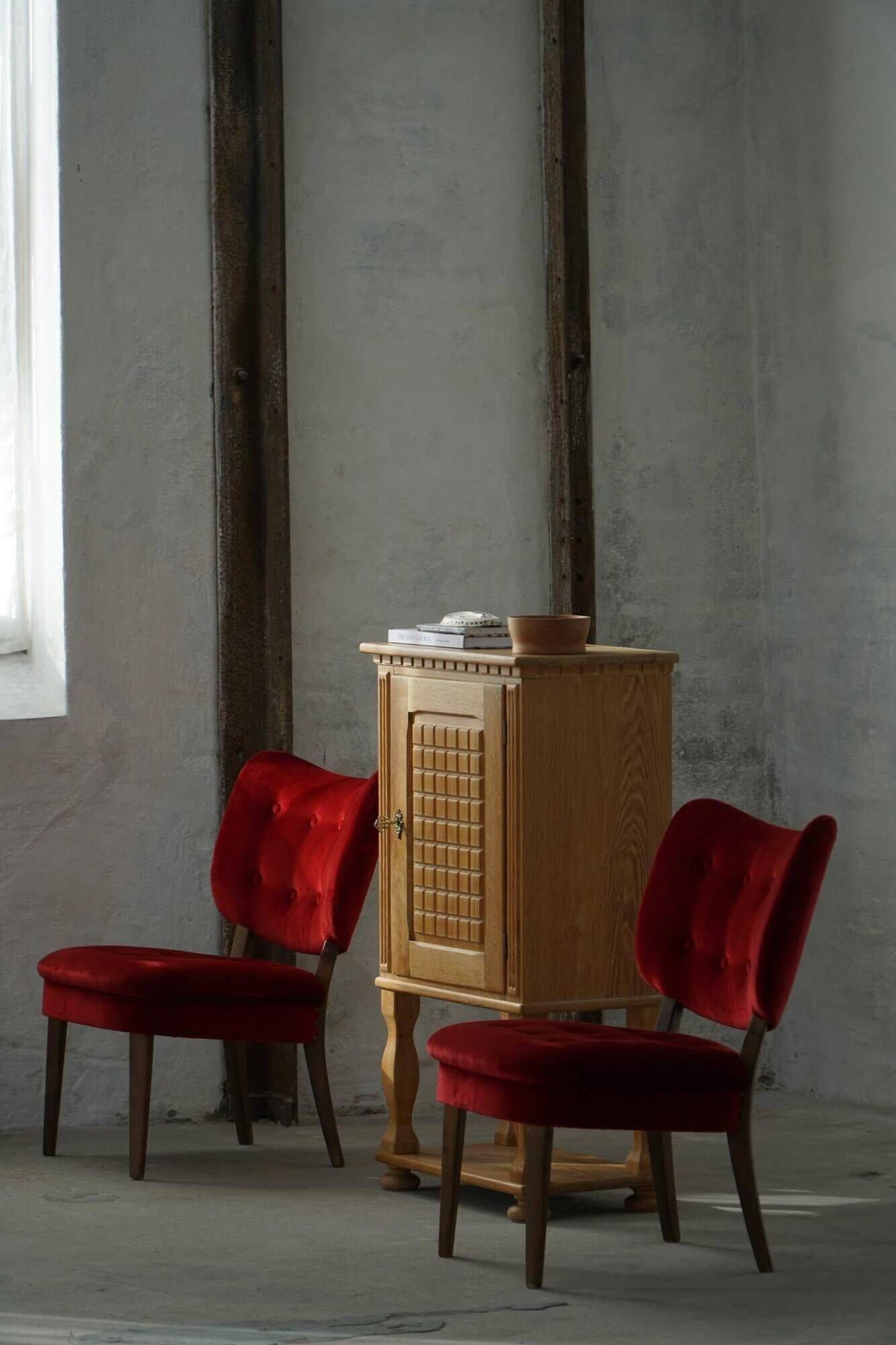 Pair of armchairs Gunnar Thalberg "Vilstol 205", Sweden, mid-century, 1950s