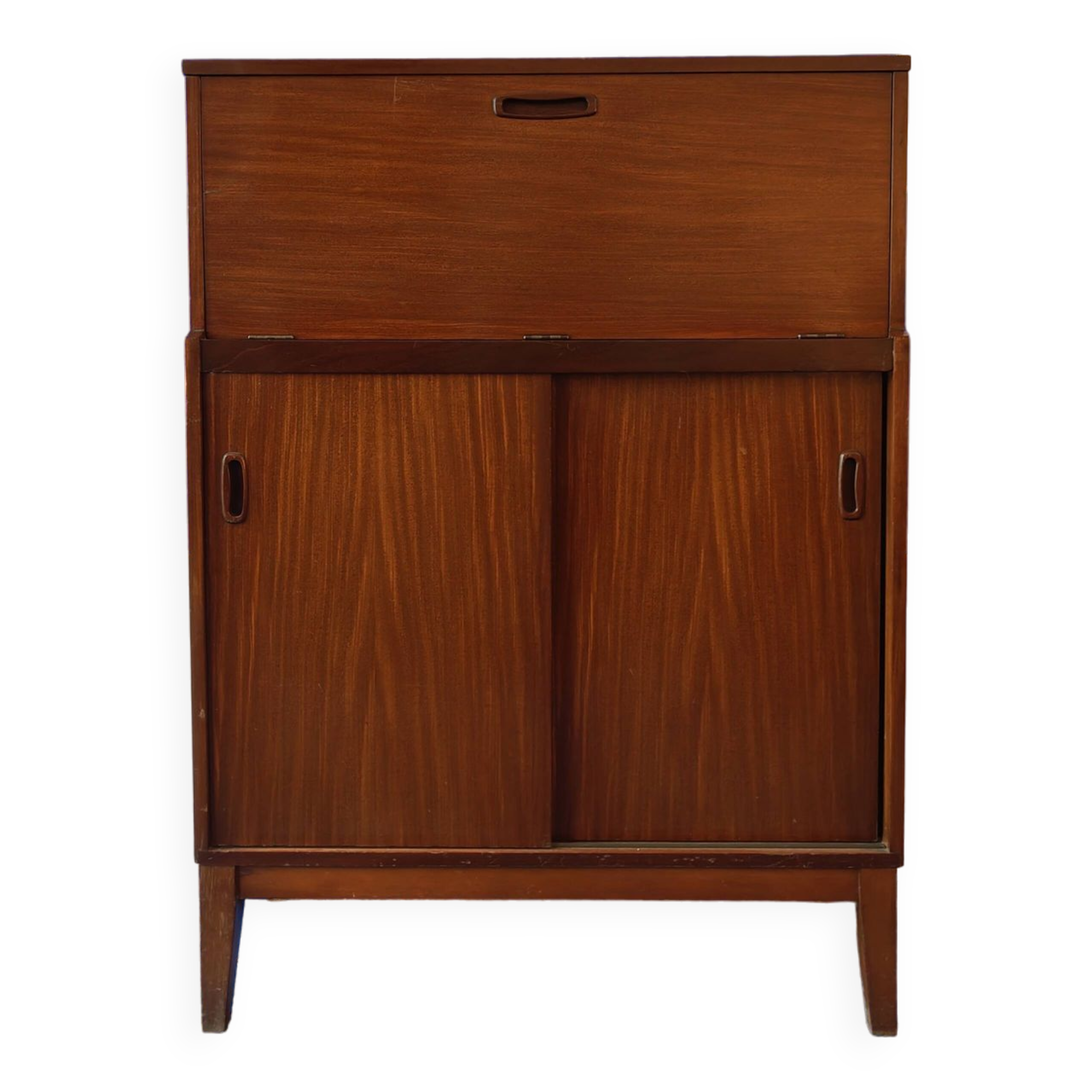 Bar furniture from the 60s Scandinavian in exotic teak vintage design