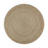 Round carpet in natural jute 90 cm