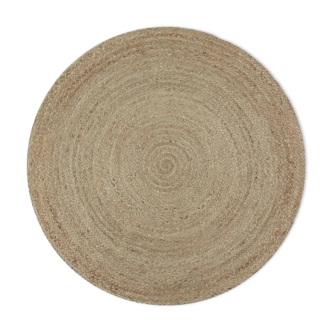 Round carpet in natural jute 90 cm