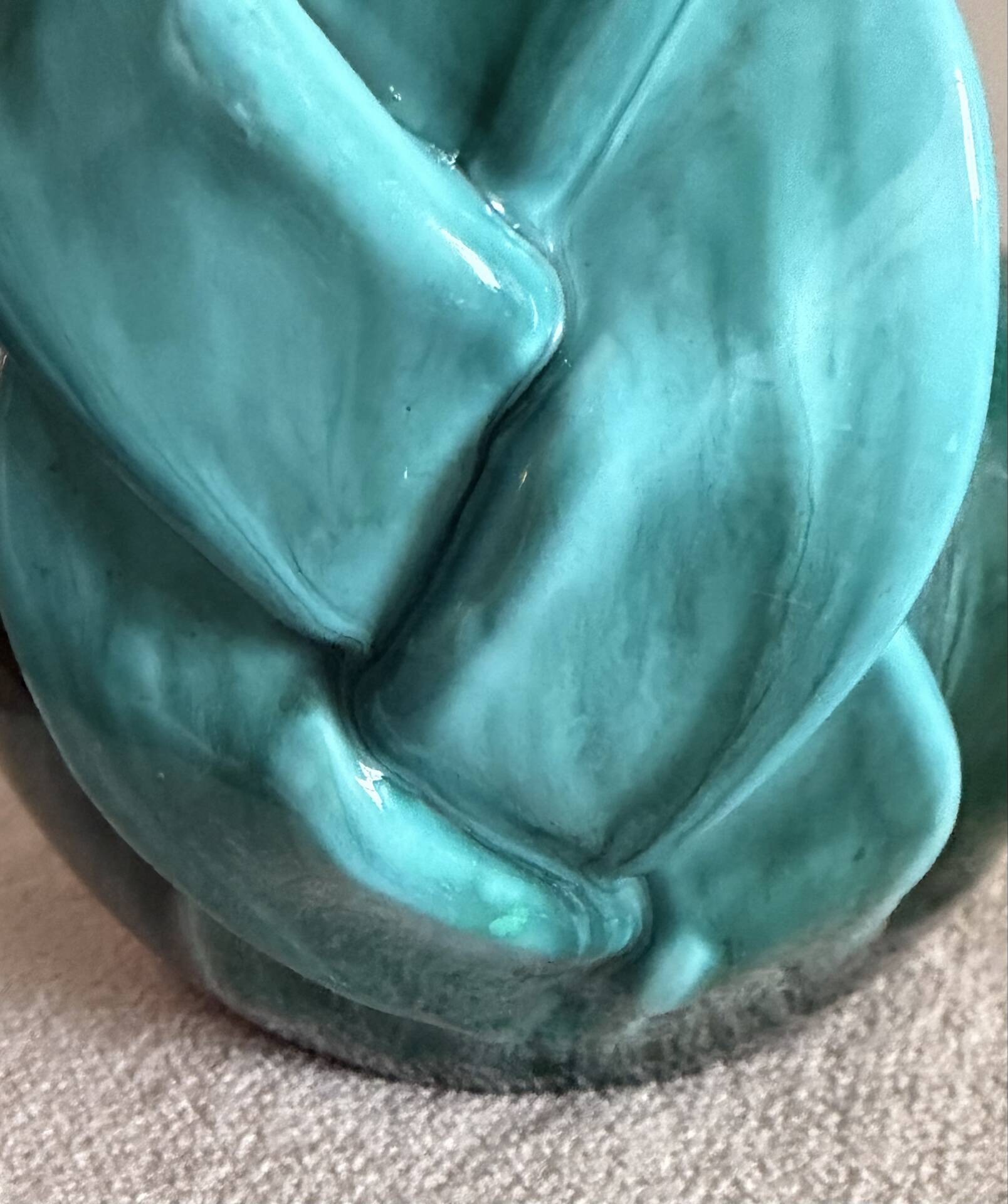 Mid-Century Vallauris Flamed Ceramic Amphora Vase by Louis Giraud