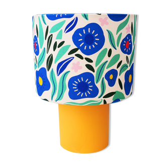 Lampe et abat-jour de bleuet