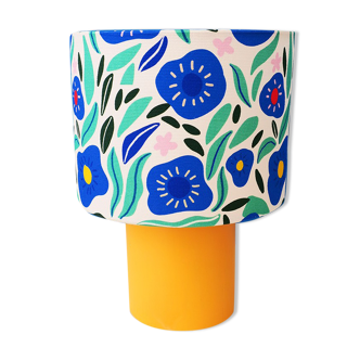 Lamp & cornflower lampshade