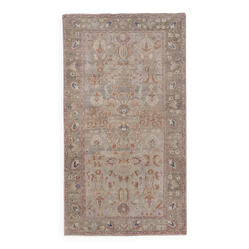 Vintage Turkish hallway rug 142x254 cm