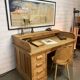 Bureau américain à rideau en chêne 1920