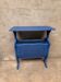 Blue magazine rack / pedestal table