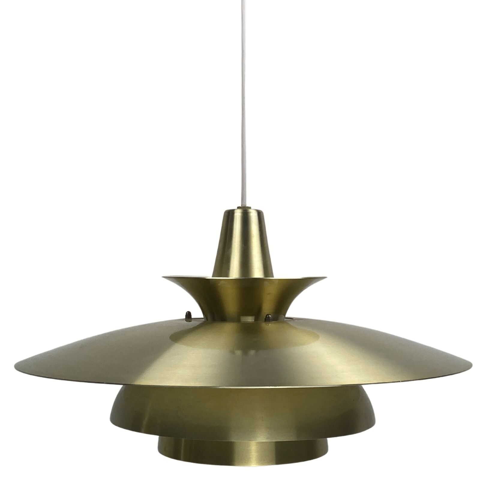 Danish scandinavian brass UFO pendant, 1970s