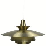 Danish scandinavian brass UFO pendant, 1970s