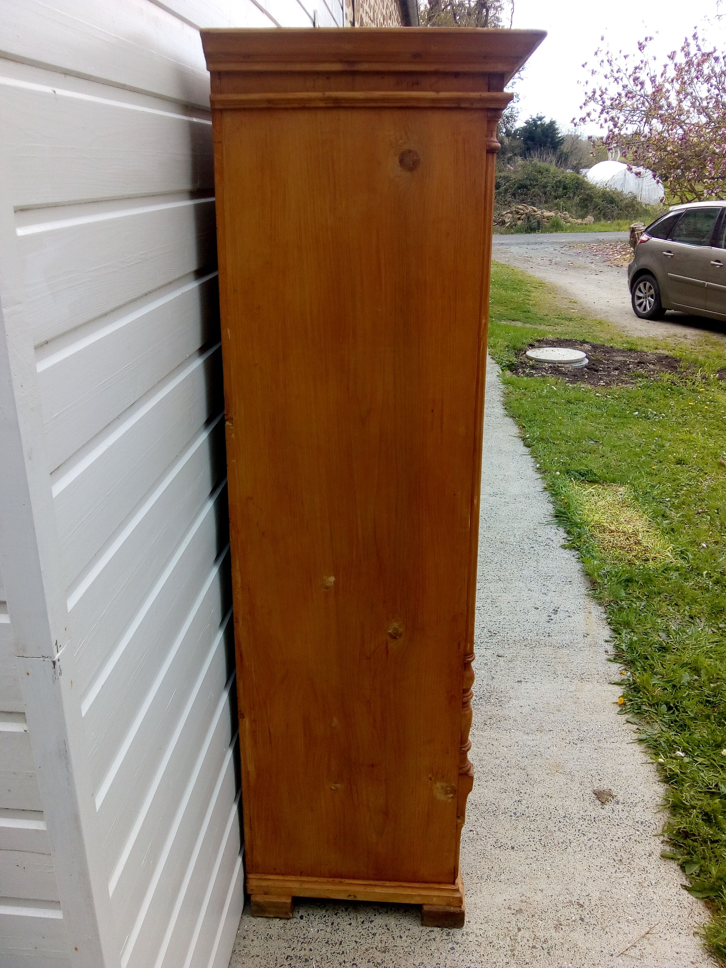 English pine cabinet
