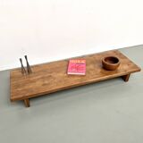 Solid oak coffee table, 1950s