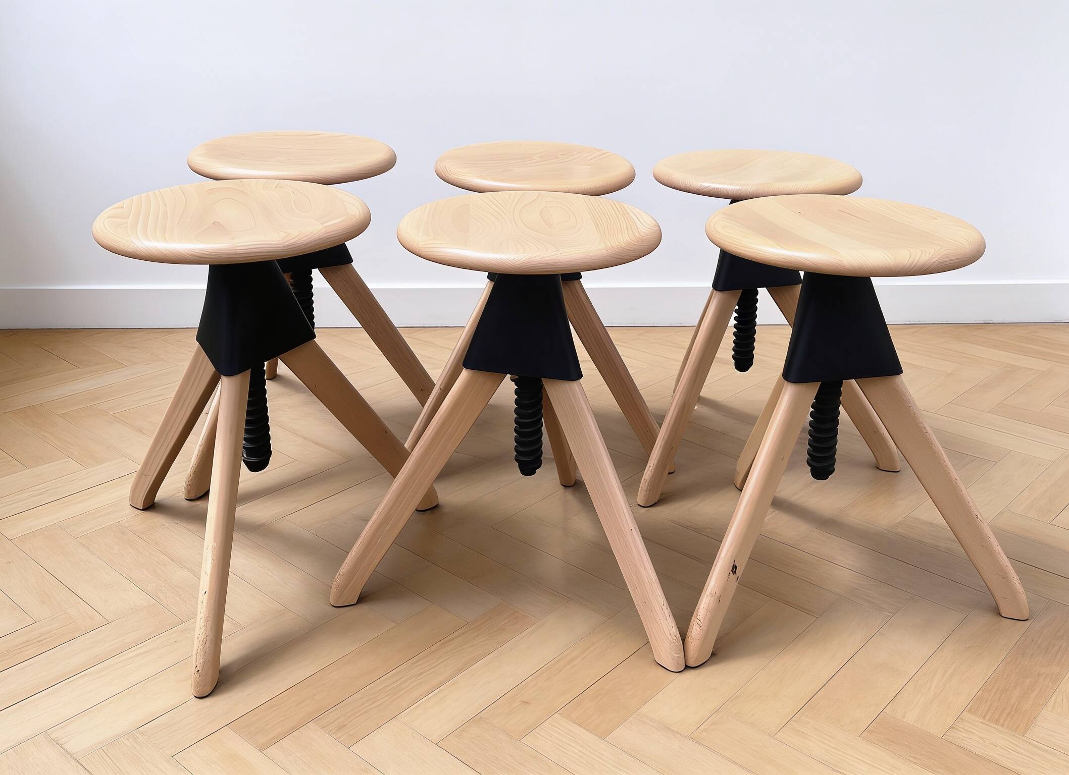 Suite de 6 tabourets The Wild Bunch, Magis