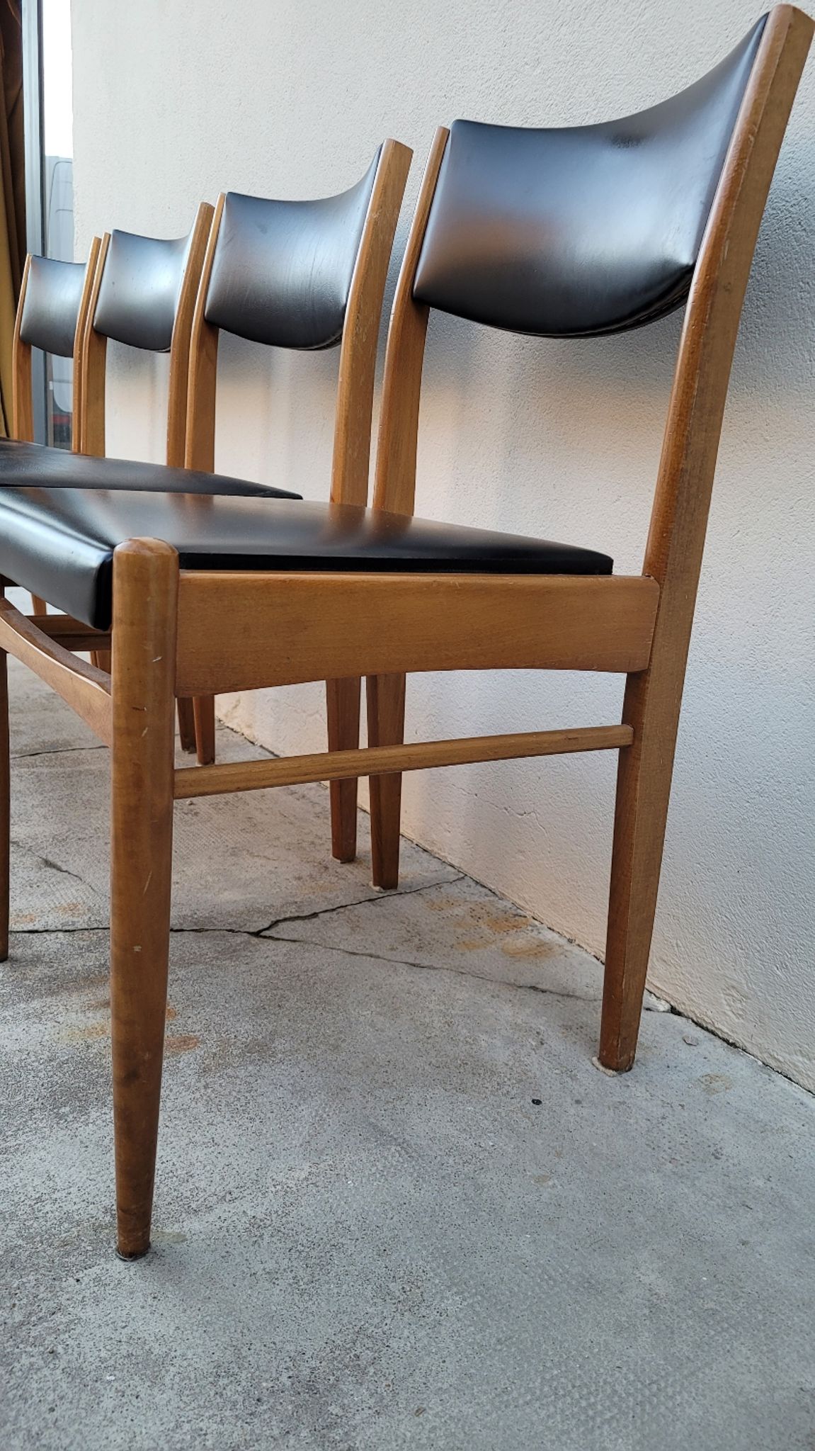 Série de 4 chaises scandinave vintage 1950