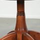 Set of 2 swivel/office chairs with a cognac-coloured cow leather seat
