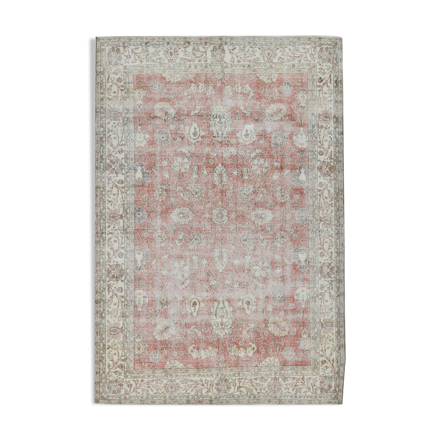 Farmhouse floral vintage area rug 322x219cm