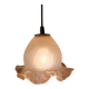 Suspended glass globe with a frill - mid 20th century