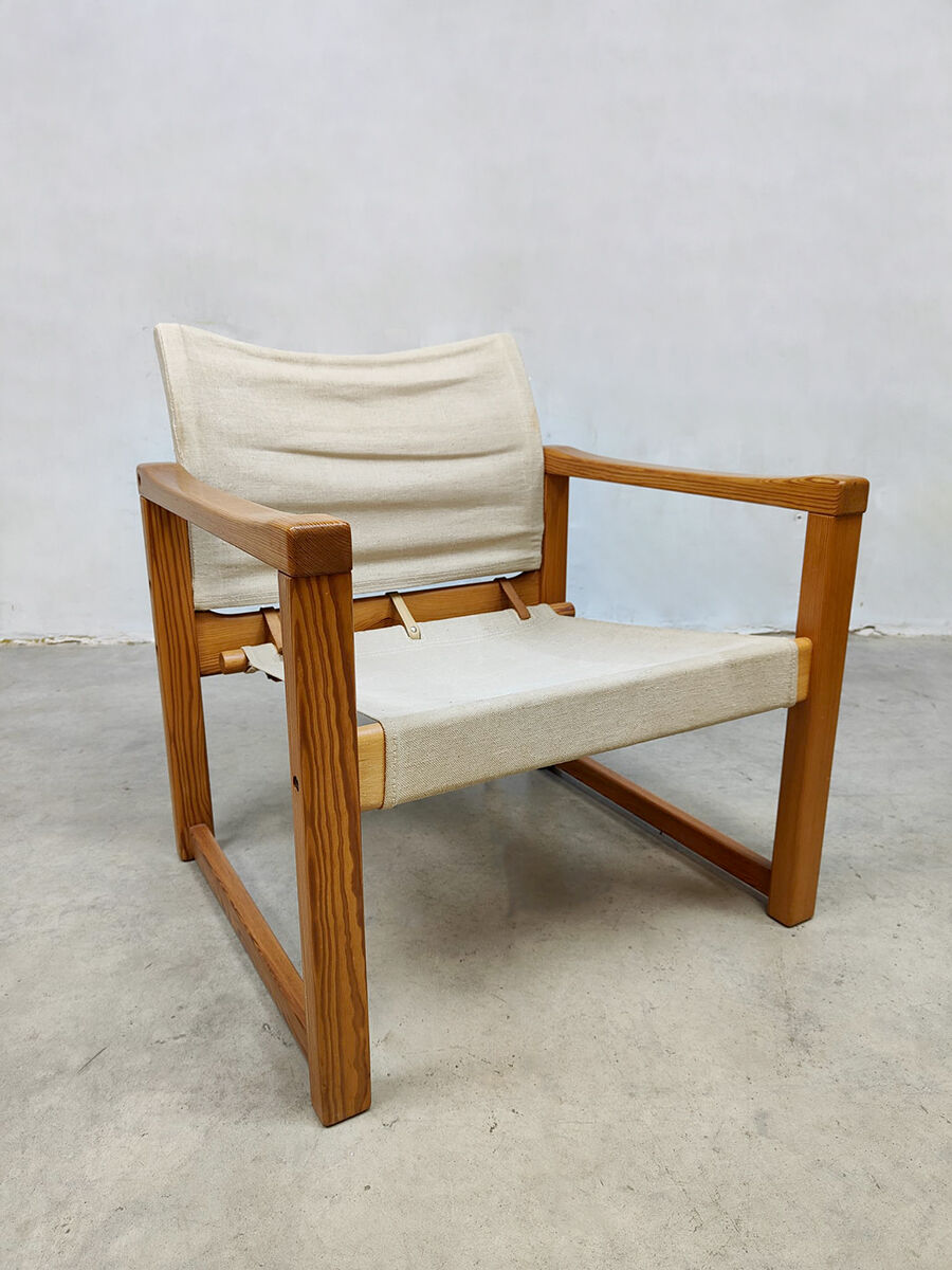 Set of 2 Swedish safari chairs 'diana' Karin Mobring